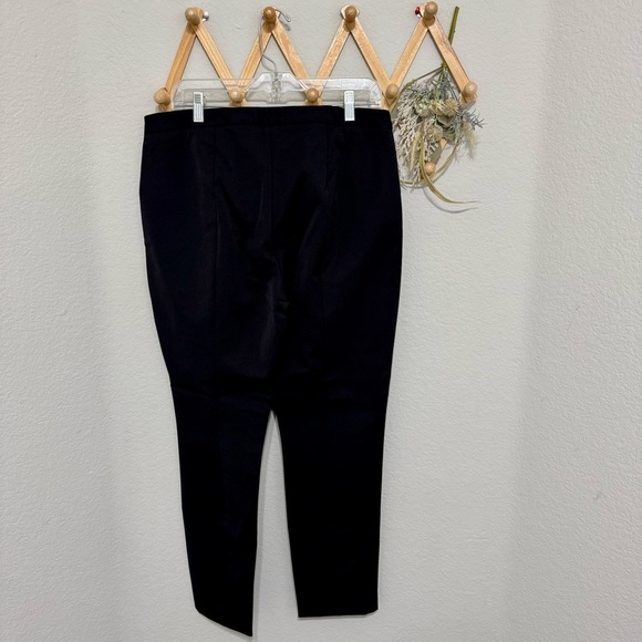 Theory Black Clean Cigarette Business Casual Trousers Pants Sz 12 - Picture 6 of 11